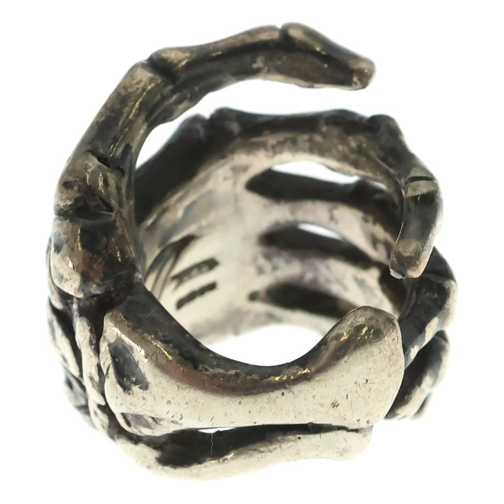 CRAZY PIG(クレイジーピッグ) BONE HAND RING ボーンハンド リング シルバー