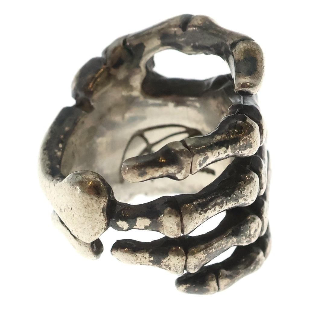 CRAZY PIG(クレイジーピッグ) BONE HAND RING ボーンハンド リング シルバー