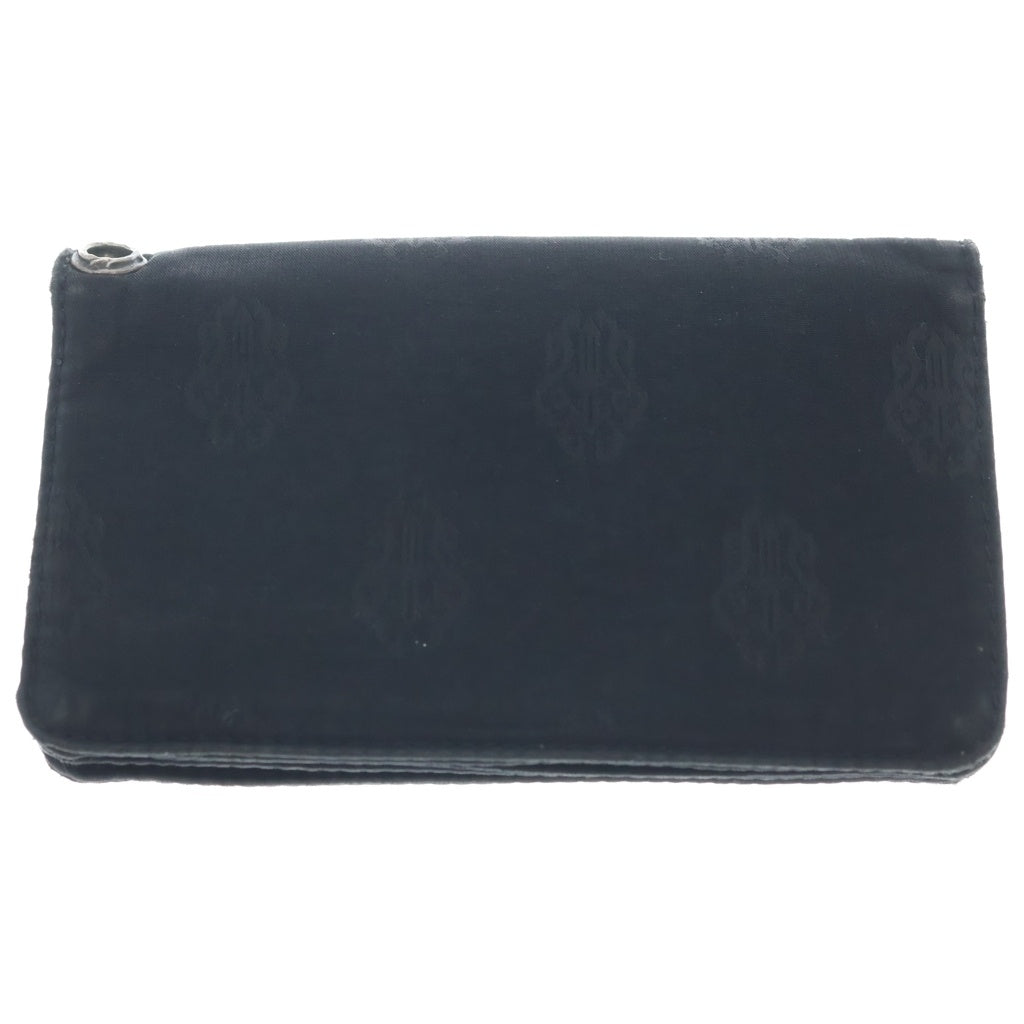 CHROME HEARTS(クロムハーツ) 1ZIP 1ジップ ホースシューボタン 総柄 ナイロン ウォレット 財布 ブラック
