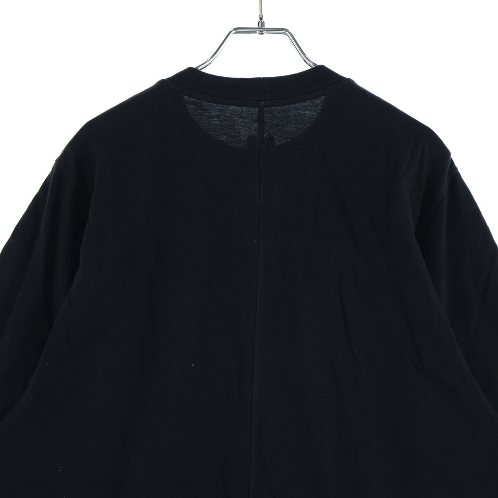 DRKSHDW(ダークシャドウ) 20AW クルーネック オーバーサイズ半袖Tシャツ カットソー ブラック RU20F3269-JA