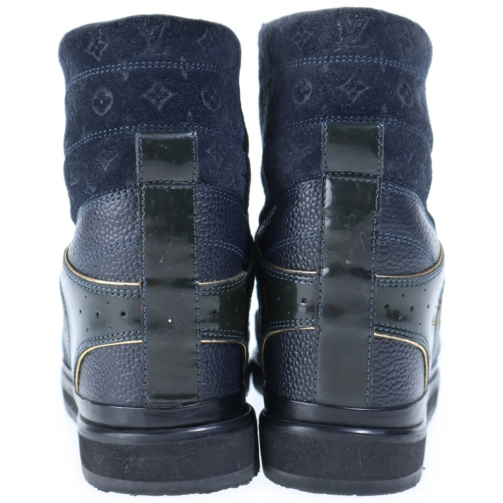 LOUIS VUITTON(ルイヴィトン) モノグラム スエード ハイカット スニーカー ネイビー