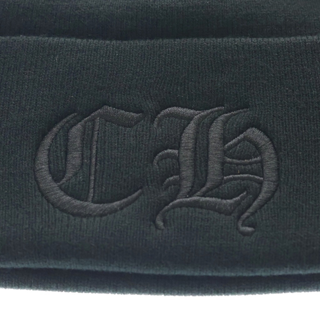 CHROME HEARTS(クロムハーツ) CH Logo Embroidery Acrylic Beanie CHロゴ刺繍ビーニー ニット帽 ブラック