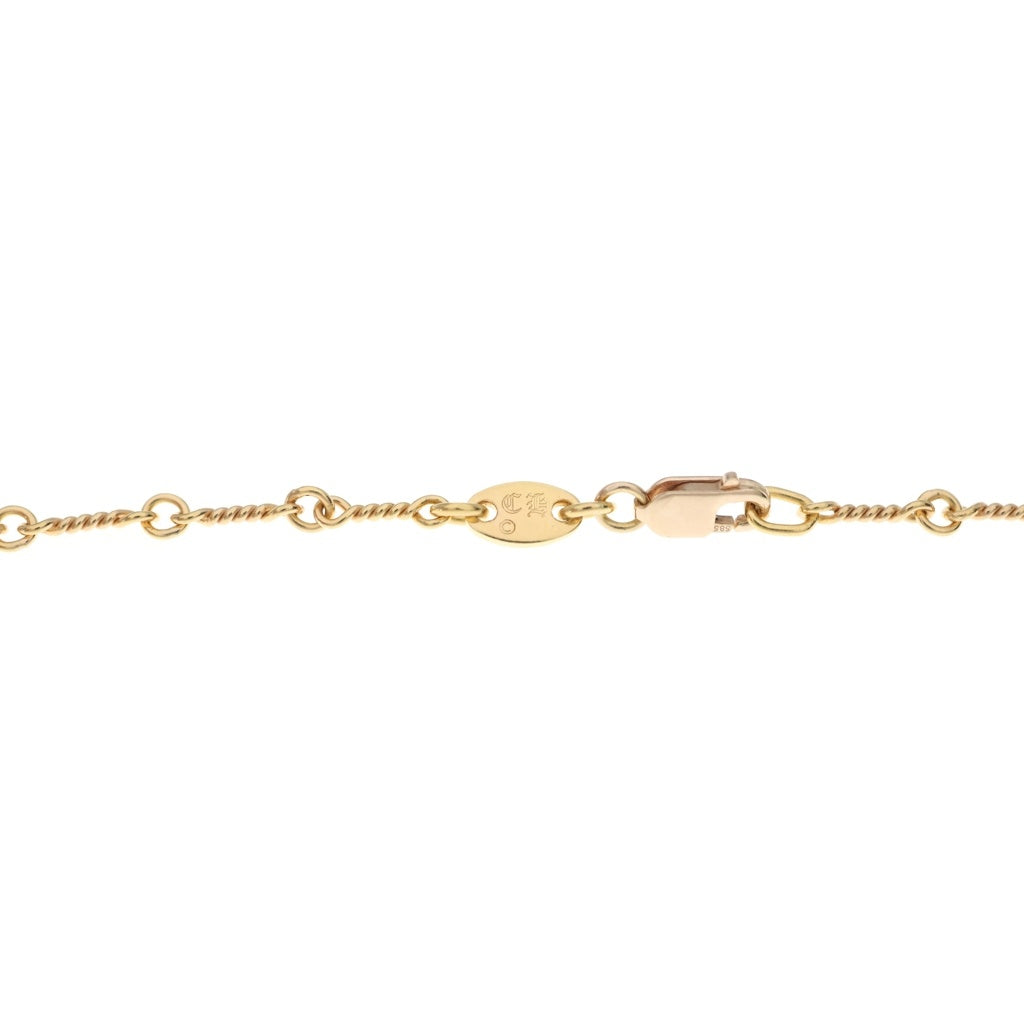 CHROME HEARTS(クロムハーツ) 22K NECKCHAIN T20 ツイストチェーンネックレス 20inch ゴールド BCA015