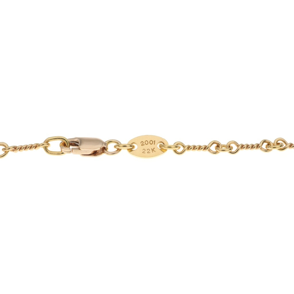 CHROME HEARTS(クロムハーツ) 22K NECKCHAIN T20 ツイストチェーンネックレス 20inch ゴールド BCA015