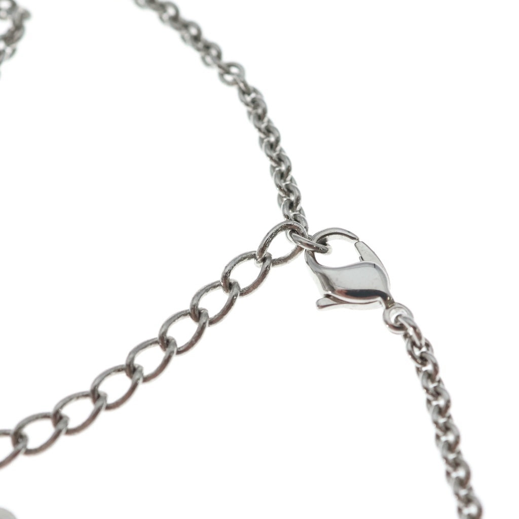 Christian Dior(クリスチャンディオール) CDロゴチャーム ネックレス シルバー レディース