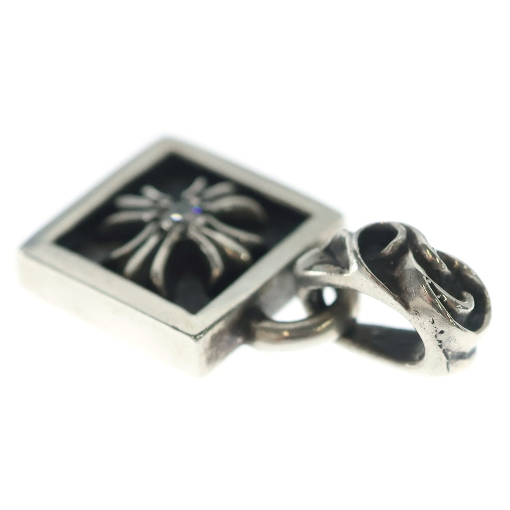 CHROME HEARTS(クロムハーツ) FRAMED CH PLUS 1DIA フレームドCHプラス チャーム 1ダイヤ ペンダントトップ シルバー
