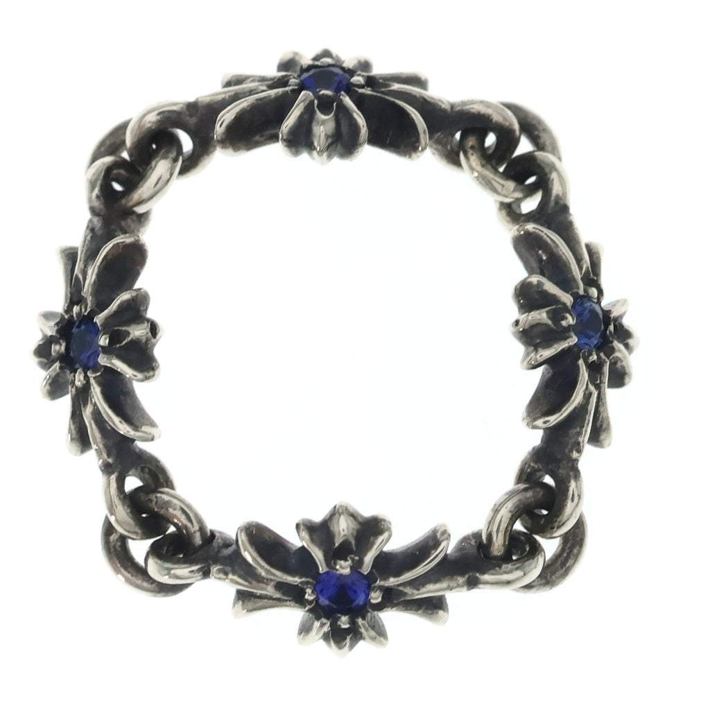 CHROME HEARTS(クロムハーツ) TNY E CH PLS SAP タイニーECHプラス サファイア リング シルバー