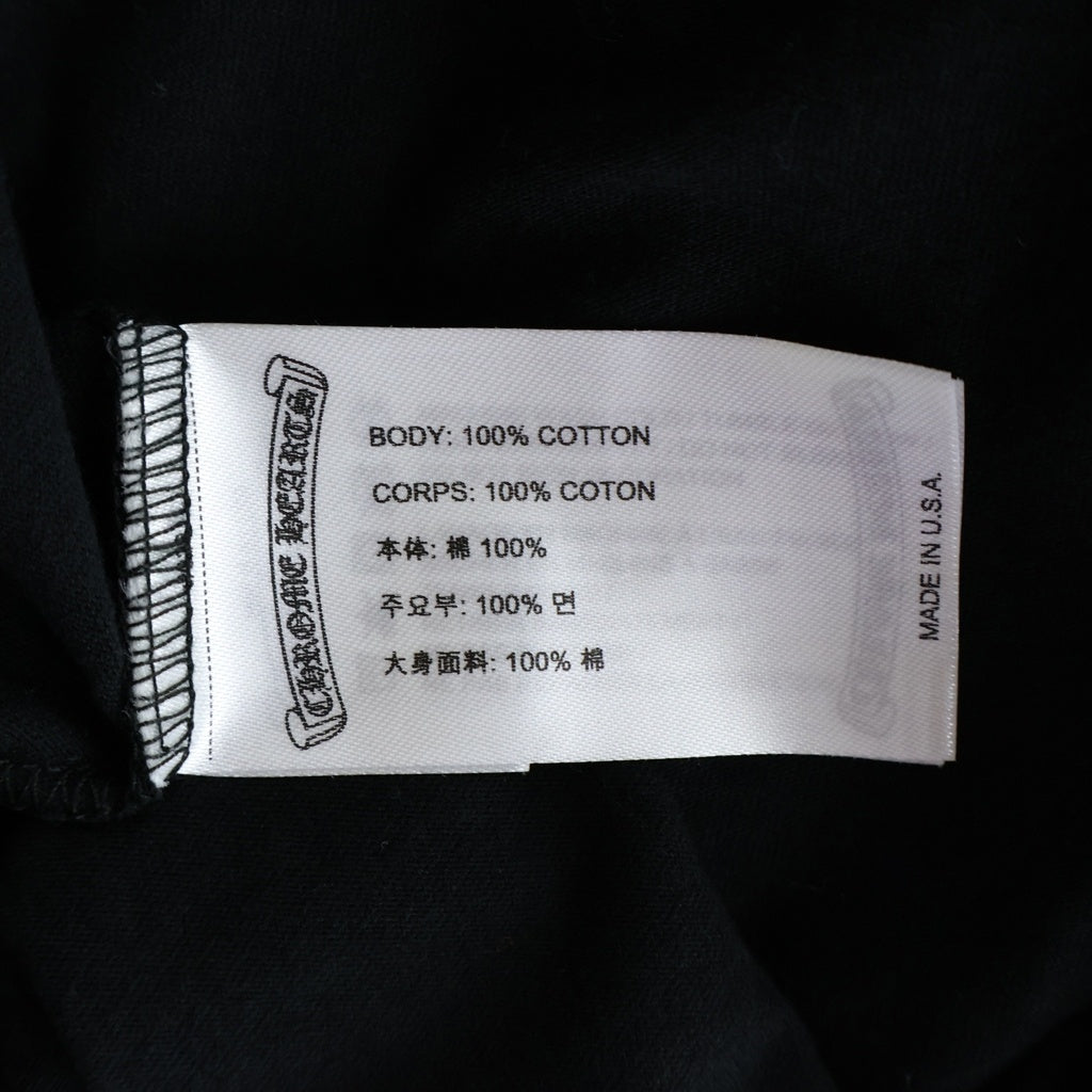 CHROME HEARTS(クロムハーツ) Neck Logo Tee ネックロゴ 半袖Tシャツ カットソー ブラック
