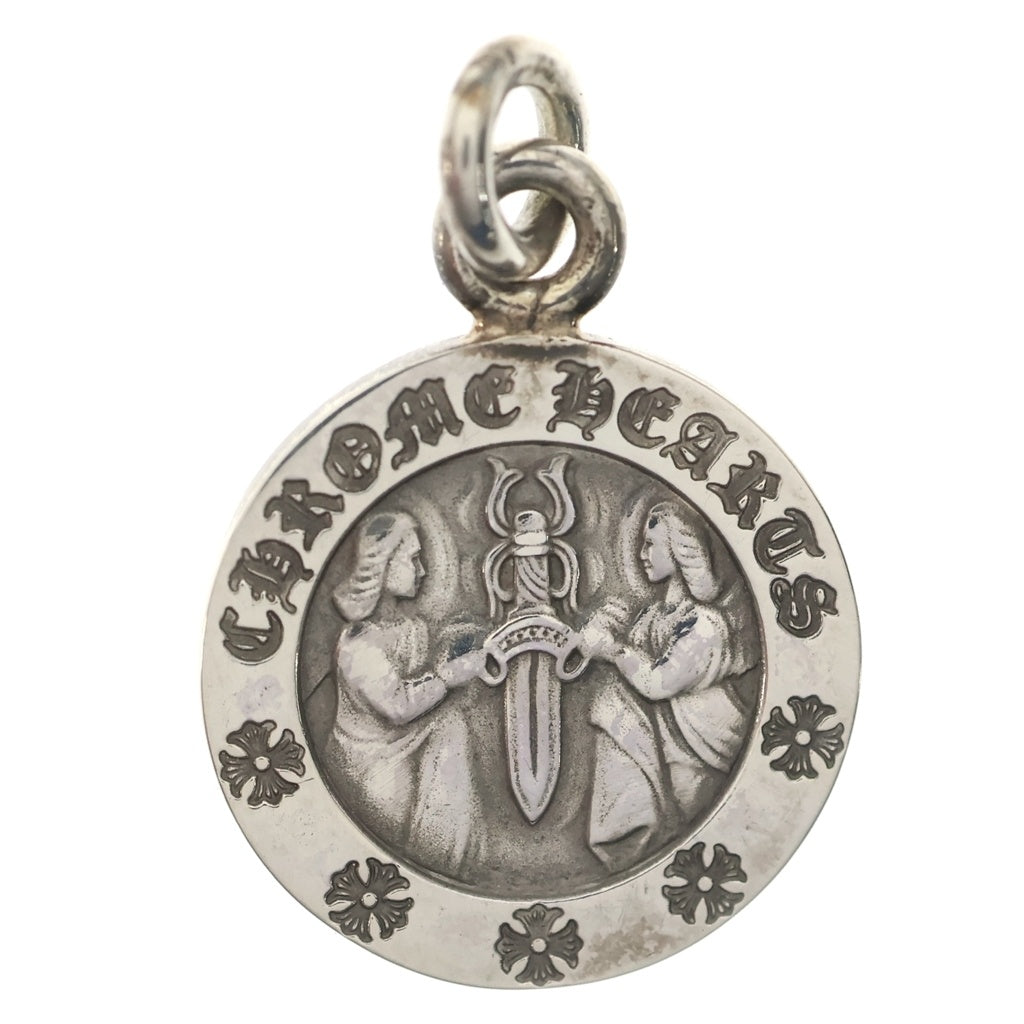 CHROME HEARTS(クロムハーツ) CHRM ANGL MDL V2 エンジェルメダルチャーム ペンダントトップ シルバーBCA229