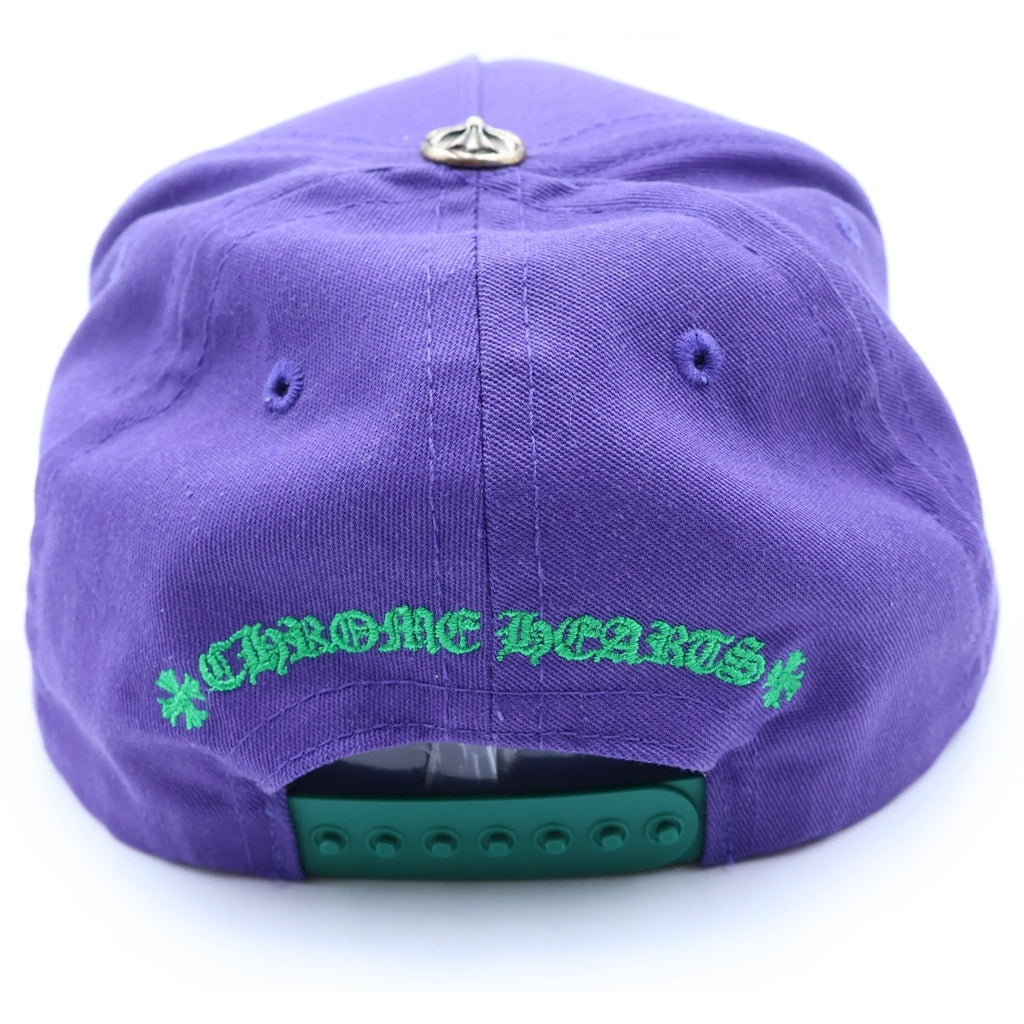 CHROME HEARTS(クロムハーツ) CH HAT CH刺繍ベースボールキャップ 帽子 パープル/グリーン
