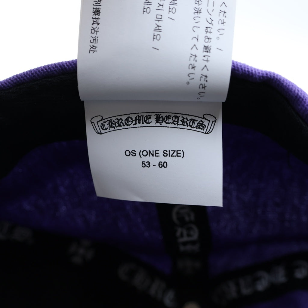 CHROME HEARTS(クロムハーツ) CH HAT CH刺繍ベースボールキャップ 帽子 パープル/グリーン