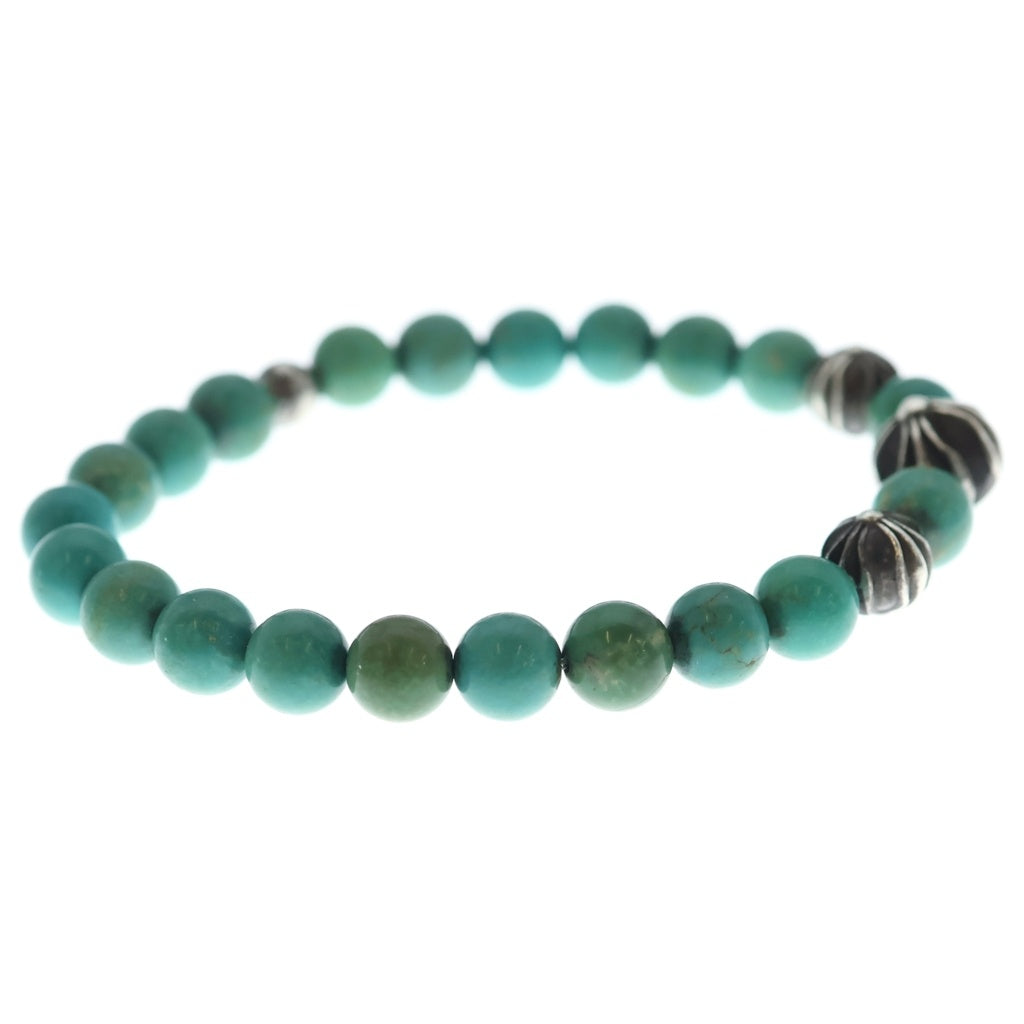 CHROME HEARTS(クロムハーツ) 8mm BEAD ビーズブレスレット ブルー