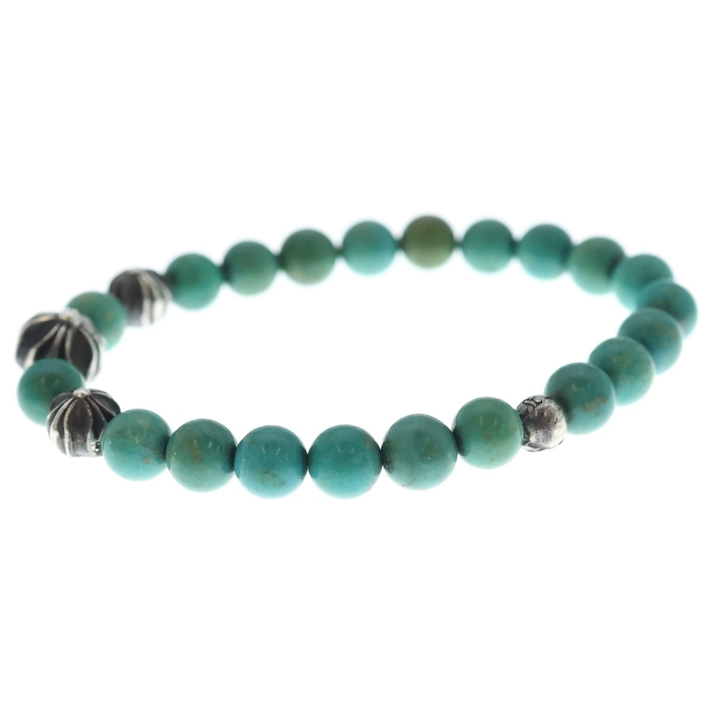 CHROME HEARTS(クロムハーツ) 8mm BEAD ビーズブレスレット ブルー