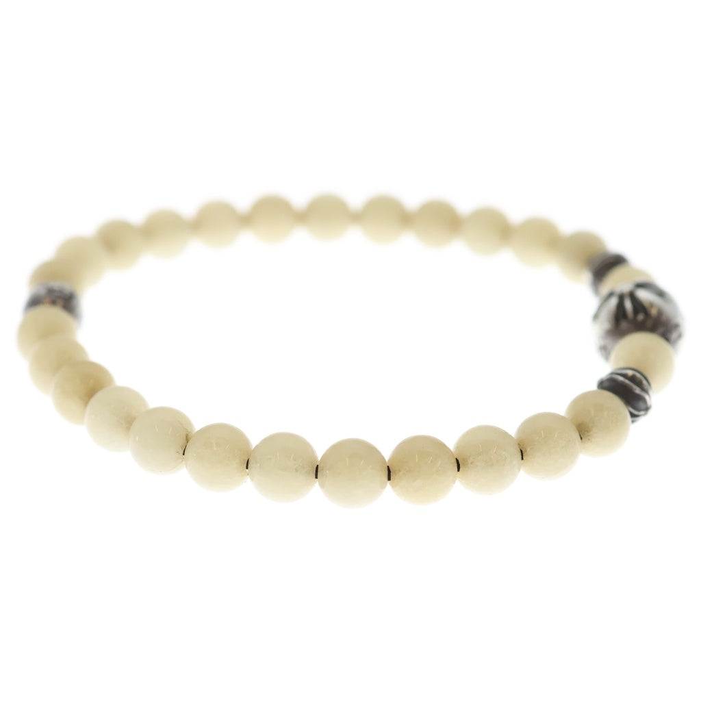 CHROME HEARTS(クロムハーツ) 6mm BEAD ホワイトビーズブレスレット ホワイト