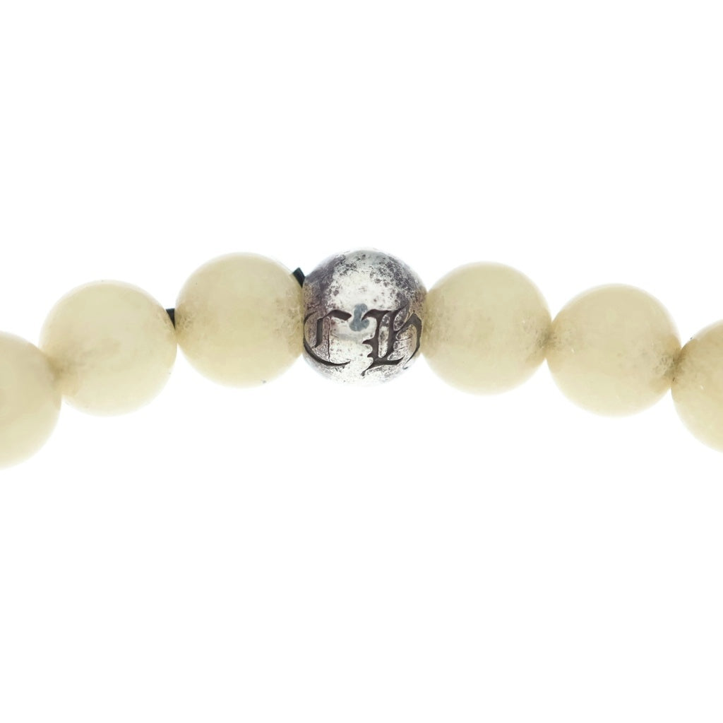 CHROME HEARTS(クロムハーツ) 6mm BEAD ホワイトビーズブレスレット ホワイト