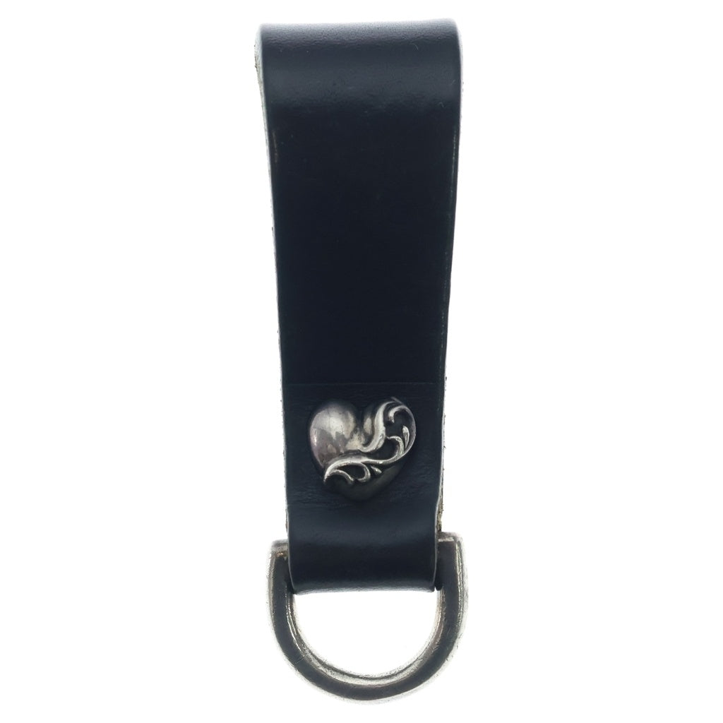 CHROME HEARTS(クロムハーツ) BELT LOOP D RING Dリング ハートベルトループ ブラック/シルバー