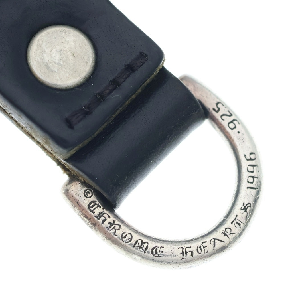 CHROME HEARTS(クロムハーツ) BELT LOOP D RING Dリング ハートベルトループ ブラック/シルバー