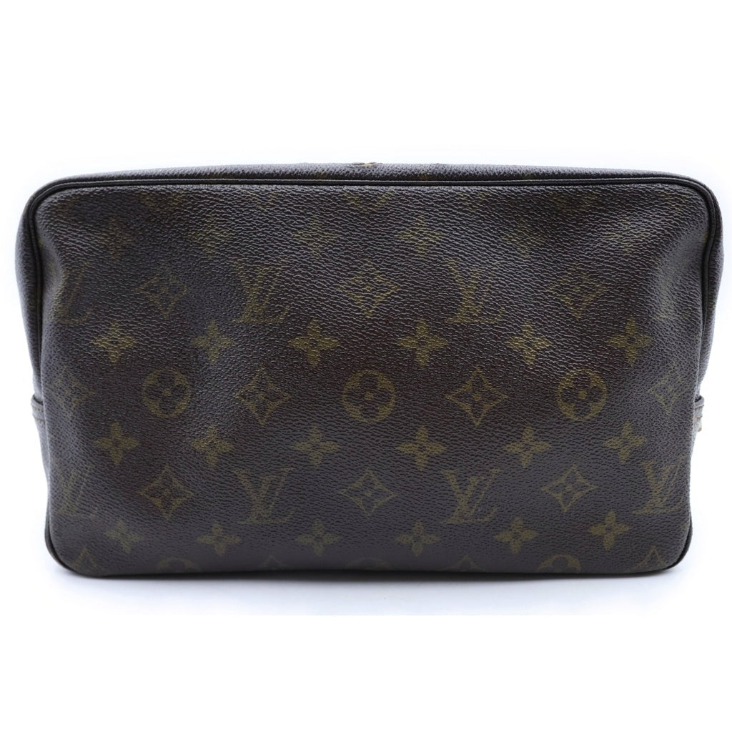 LOUIS VUITTON(ルイヴィトン) モノグラム トゥルーストワレット セカンドバッグ クラッチバッグ ケース ポーチ ブラウン PVC レザー ゴールド金具 M47524 レディース