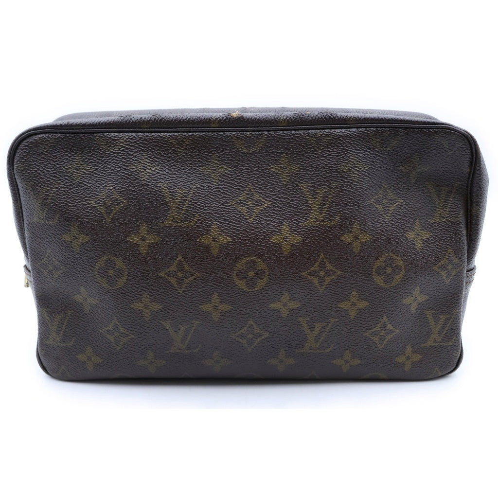 LOUIS VUITTON(ルイヴィトン) モノグラム トゥルーストワレット セカンドバッグ クラッチバッグ ケース ポーチ ブラウン PVC レザー ゴールド金具 M47524 レディース