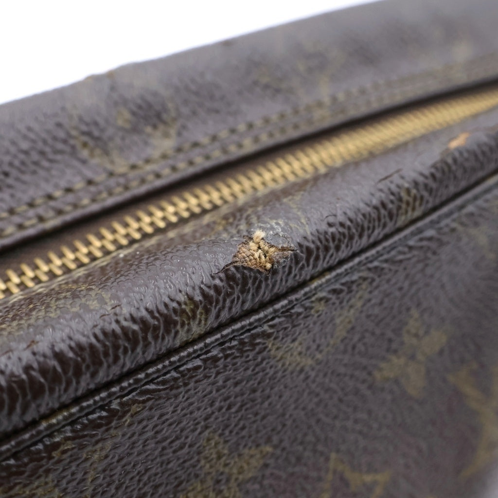 LOUIS VUITTON(ルイヴィトン) モノグラム トゥルーストワレット セカンドバッグ クラッチバッグ ケース ポーチ ブラウン PVC レザー ゴールド金具 M47524 レディース