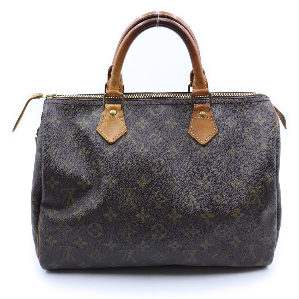 LOUIS VUITTON(ルイヴィトン) モノグラム スピーディ30 ハンドバッグ ボストンバッグ ブラウン PVC×レザー ゴールド金具 M41526 レディース