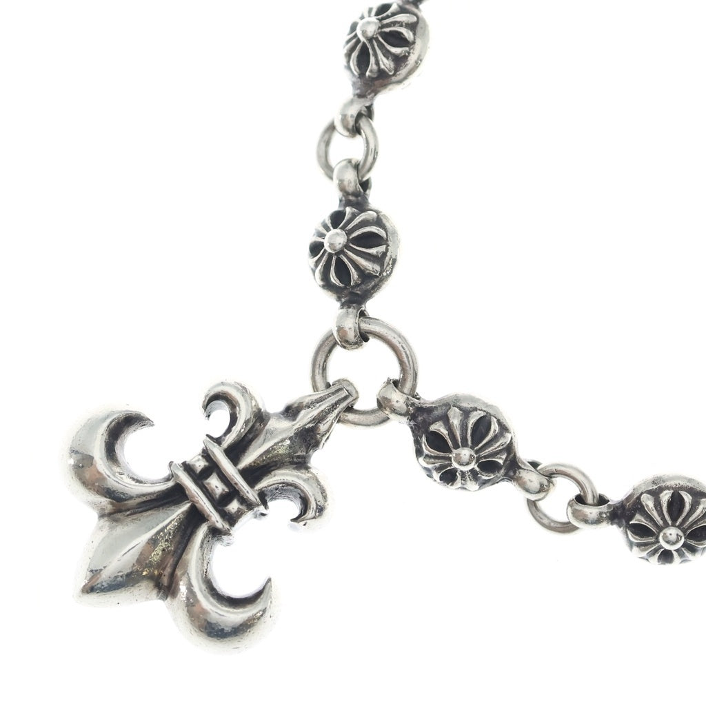 CHROME HEARTS(クロムハーツ) #1 CRSBL BS FLUER クロスボールチェーン BSフレア ネックレス シルバー