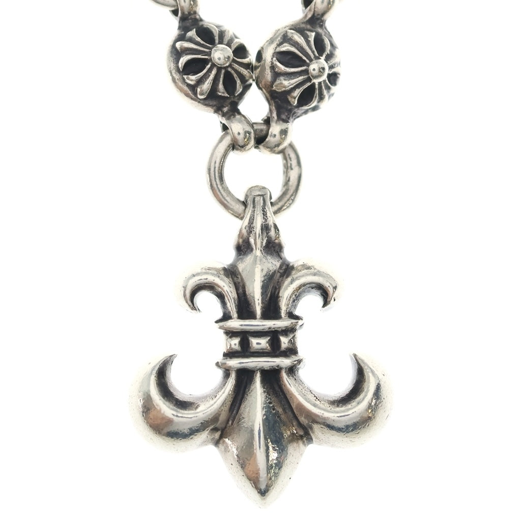 CHROME HEARTS(クロムハーツ) #1 CRSBL BS FLUER クロスボールチェーン BSフレア ネックレス シルバー