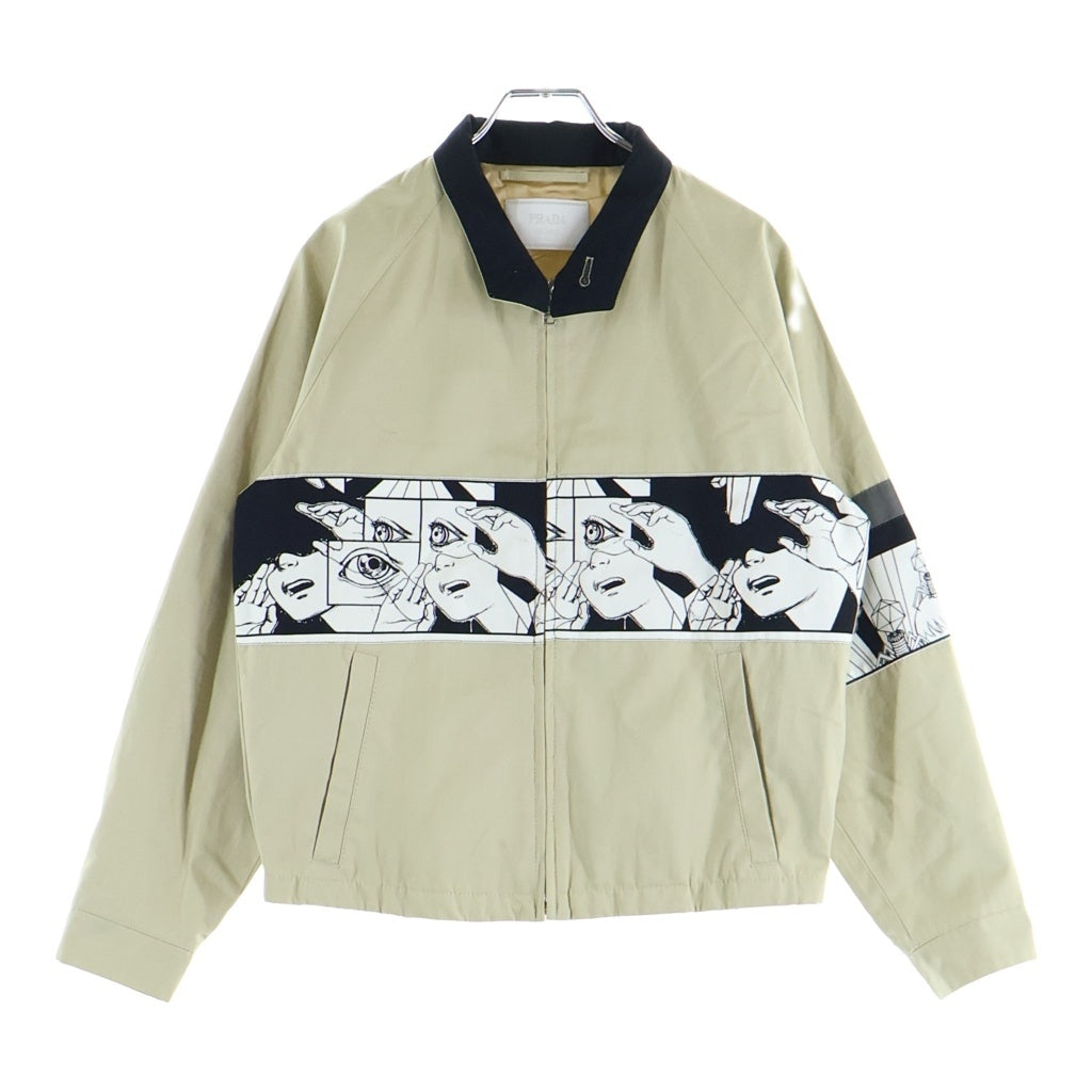 PRADA(プラダ) American comic sports アメリカンコミック スポーツ ジャケット ベージュ SGY696 S181 1QVQ