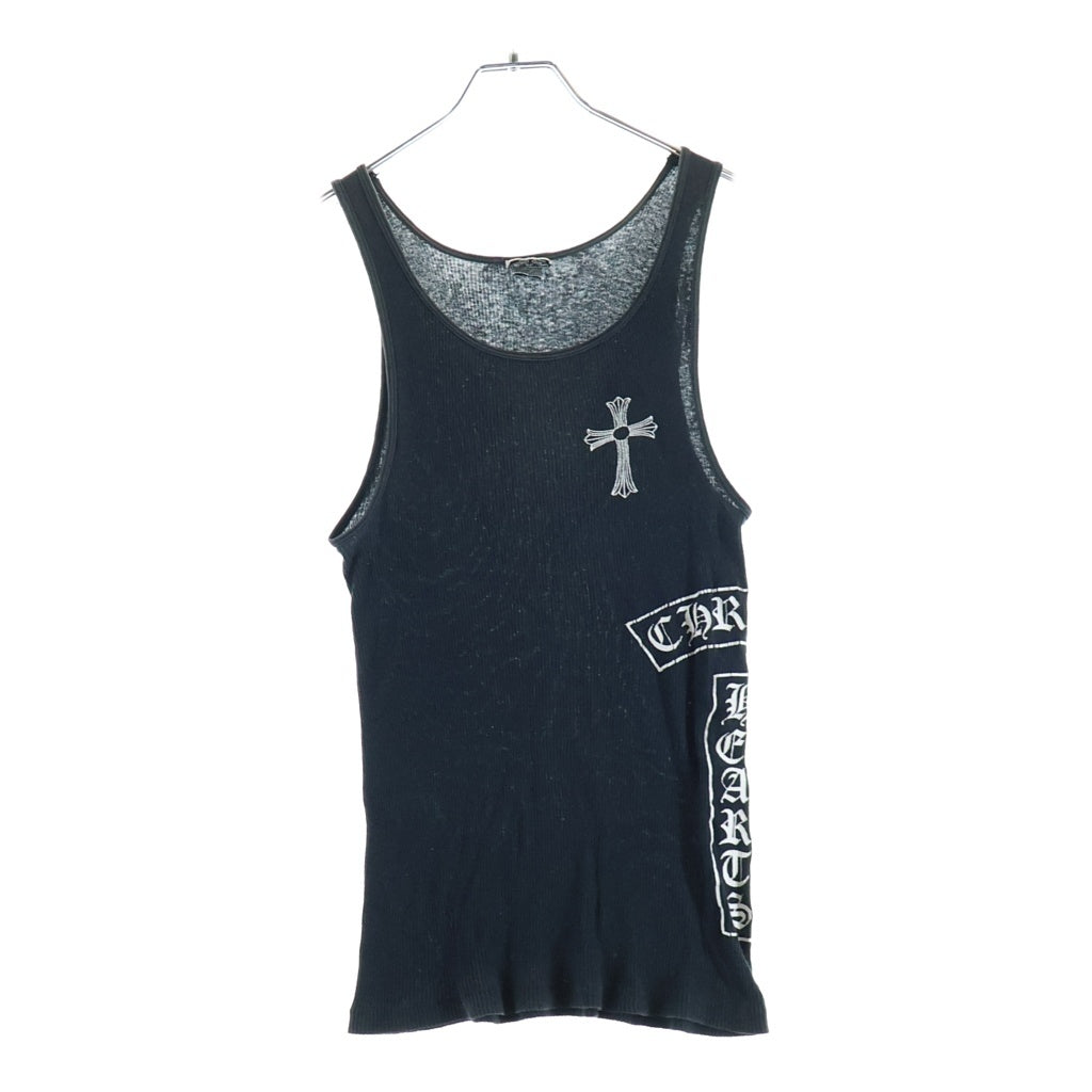 CHROME HEARTS(クロムハーツ) OLD T-BAR LOGO TANK TOP オールド Tバー プリントタンクトップ ブラック