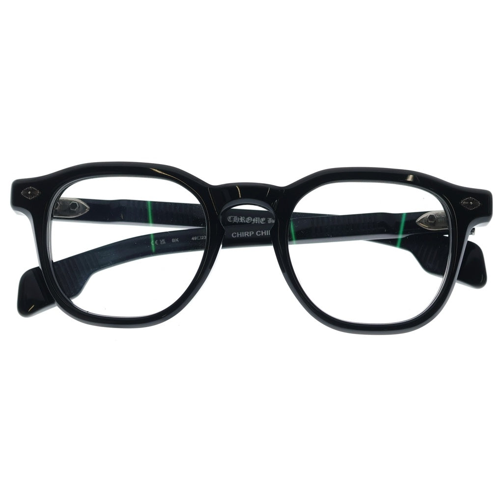 CHROME HEARTS(クロムハーツ) CHIRP ウェリントンサングラス ブラックフレーム ブラック/シルバー