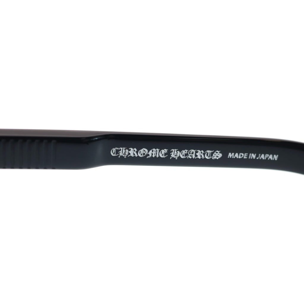 CHROME HEARTS(クロムハーツ) CHIRP ウェリントンサングラス ブラックフレーム ブラック/シルバー