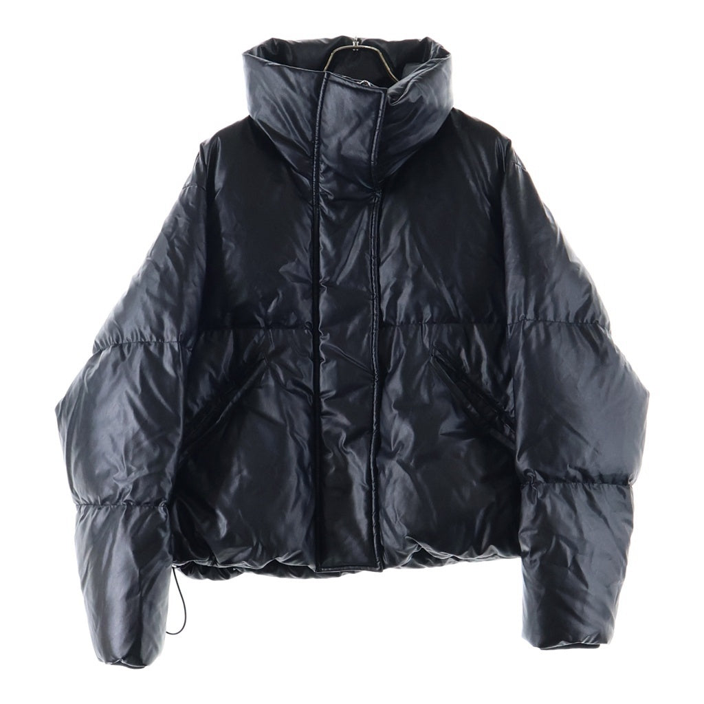 MM6 Maison Margiela(エムエムシックスメゾンマルジェラ) エコレザー パファー ダウンジャケット ブラック S52AM0304 S53057