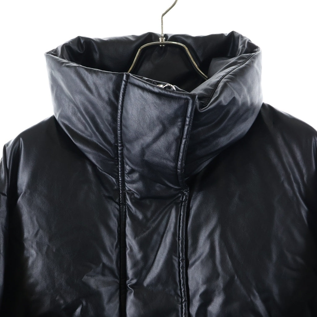 MM6 Maison Margiela(エムエムシックスメゾンマルジェラ) エコレザー パファー ダウンジャケット ブラック S52AM0304 S53057