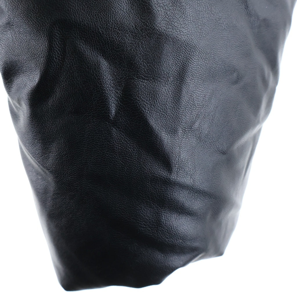 MM6 Maison Margiela(エムエムシックスメゾンマルジェラ) エコレザー パファー ダウンジャケット ブラック S52AM0304 S53057