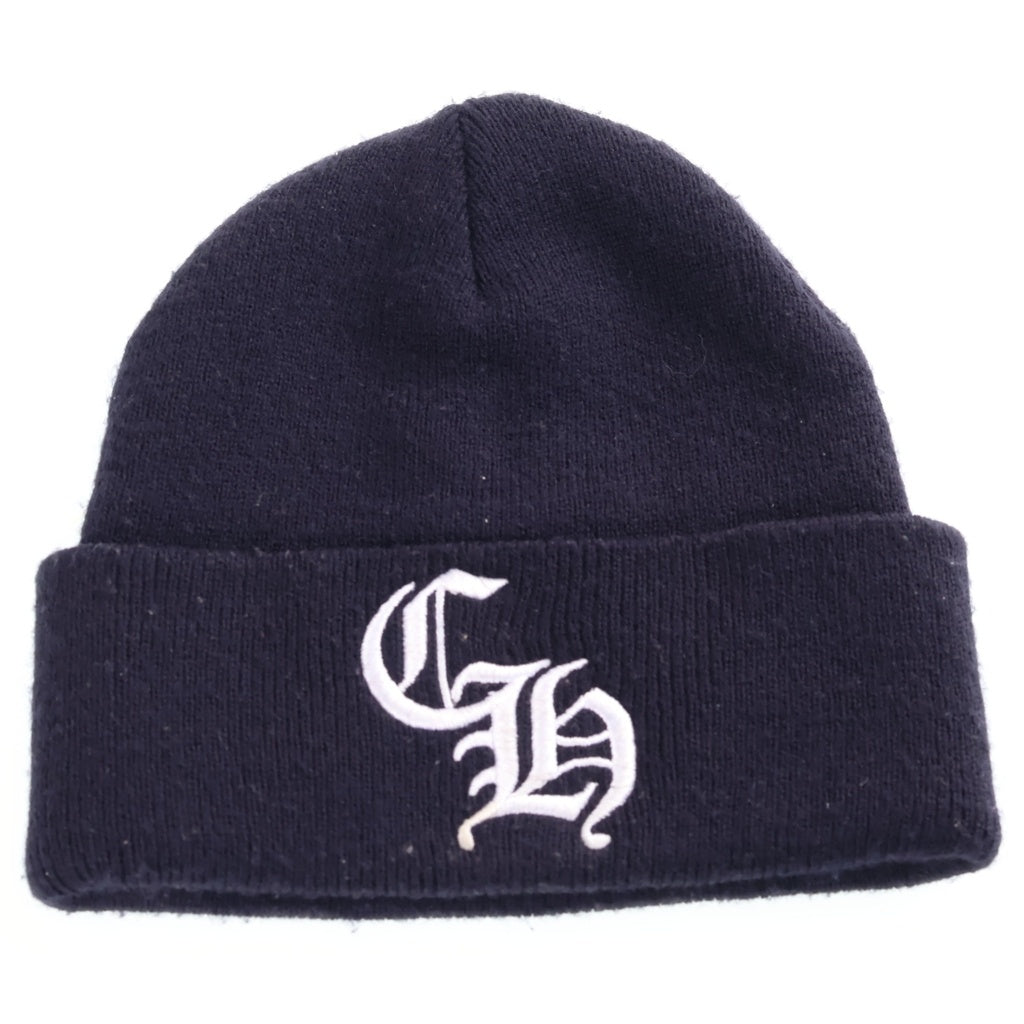 CHROME HEARTS(クロムハーツ) WATCH CAP CHロゴ刺繍 ビーニー ニット帽 帽子 ネイビー