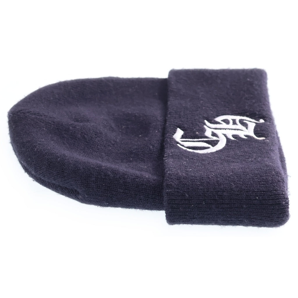 CHROME HEARTS(クロムハーツ) WATCH CAP CHロゴ刺繍 ビーニー ニット帽 帽子 ネイビー