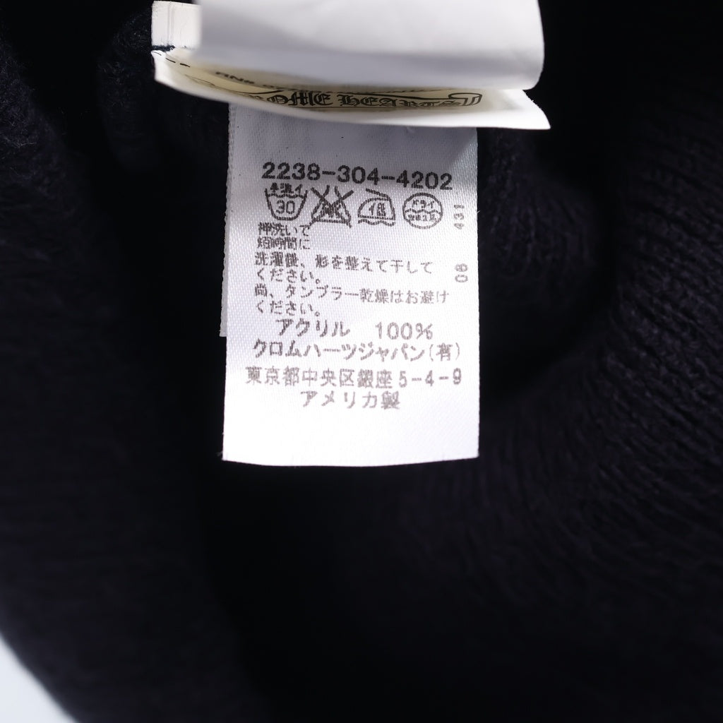 CHROME HEARTS(クロムハーツ) WATCH CAP CHロゴ刺繍 ビーニー ニット帽 帽子 ネイビー