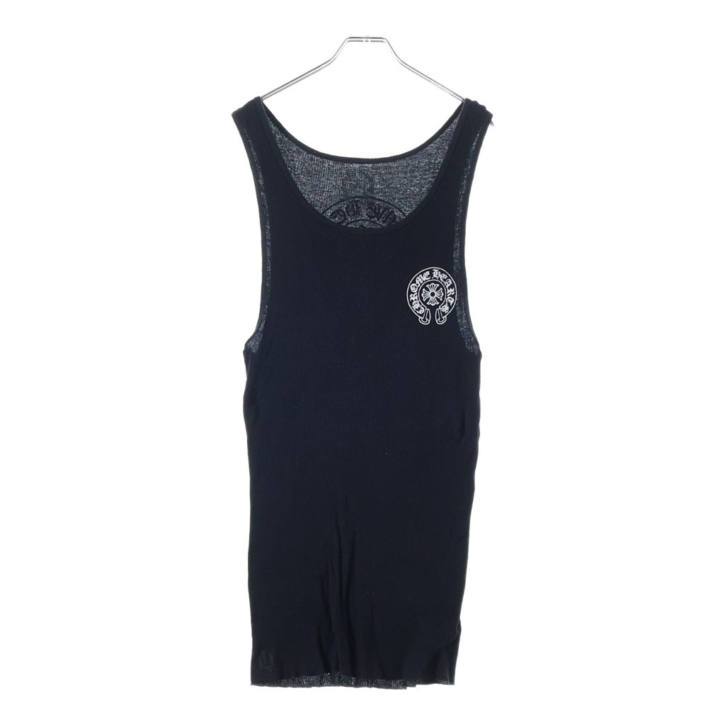 CHROME HEARTS(クロムハーツ) Horseshoe Logo Tank Top ホースシュー プリントタンクトップ ブラック