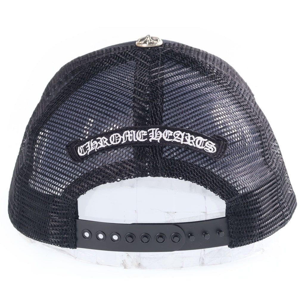 CHROME HEARTS(クロムハーツ) TRUCKER CAP トラッカーキャップ クロスパッチ ハラコ ブラック