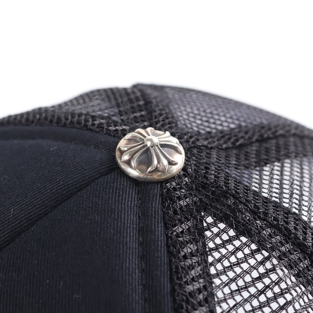 CHROME HEARTS(クロムハーツ) TRUCKER CAP トラッカーキャップ クロスパッチ ハラコ ブラック