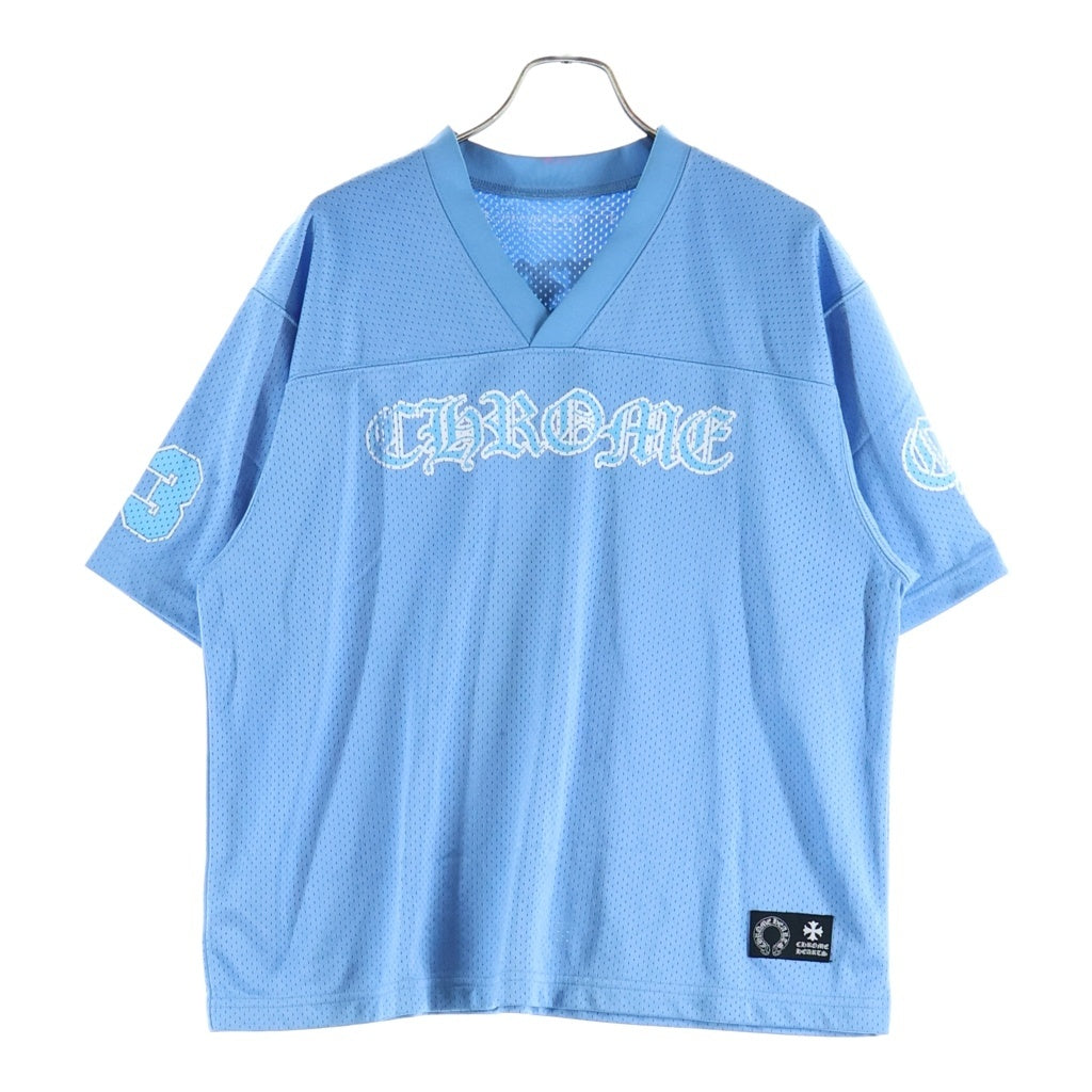 CHROME HEARTS(クロムハーツ) MESH WARM UP JERSEY メッシュワームアップジャージ 半袖Tシャツ ブルー