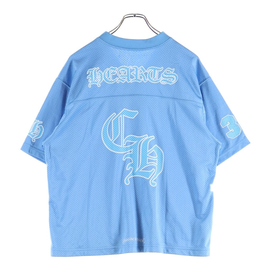 CHROME HEARTS(クロムハーツ) MESH WARM UP JERSEY メッシュワームアップジャージ 半袖Tシャツ ブルー
