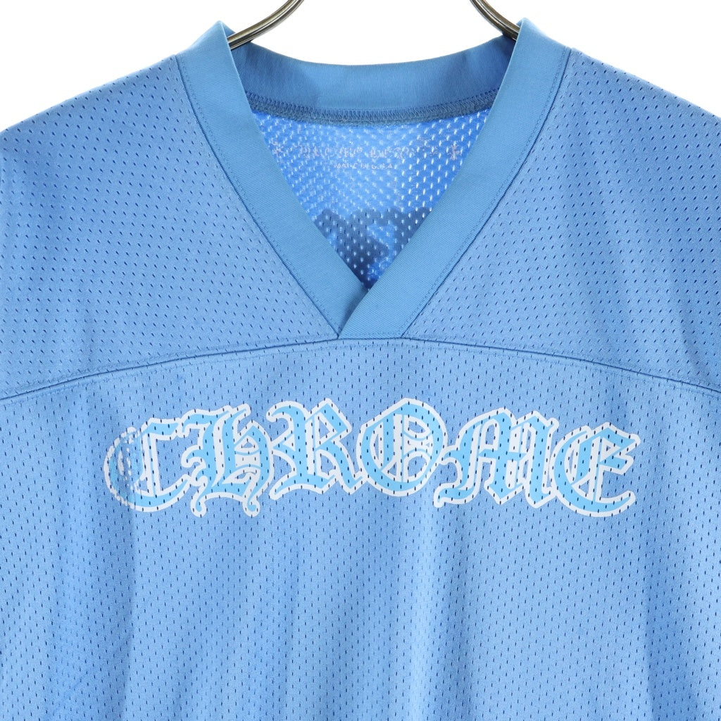 CHROME HEARTS(クロムハーツ) MESH WARM UP JERSEY メッシュワームアップジャージ 半袖Tシャツ ブルー