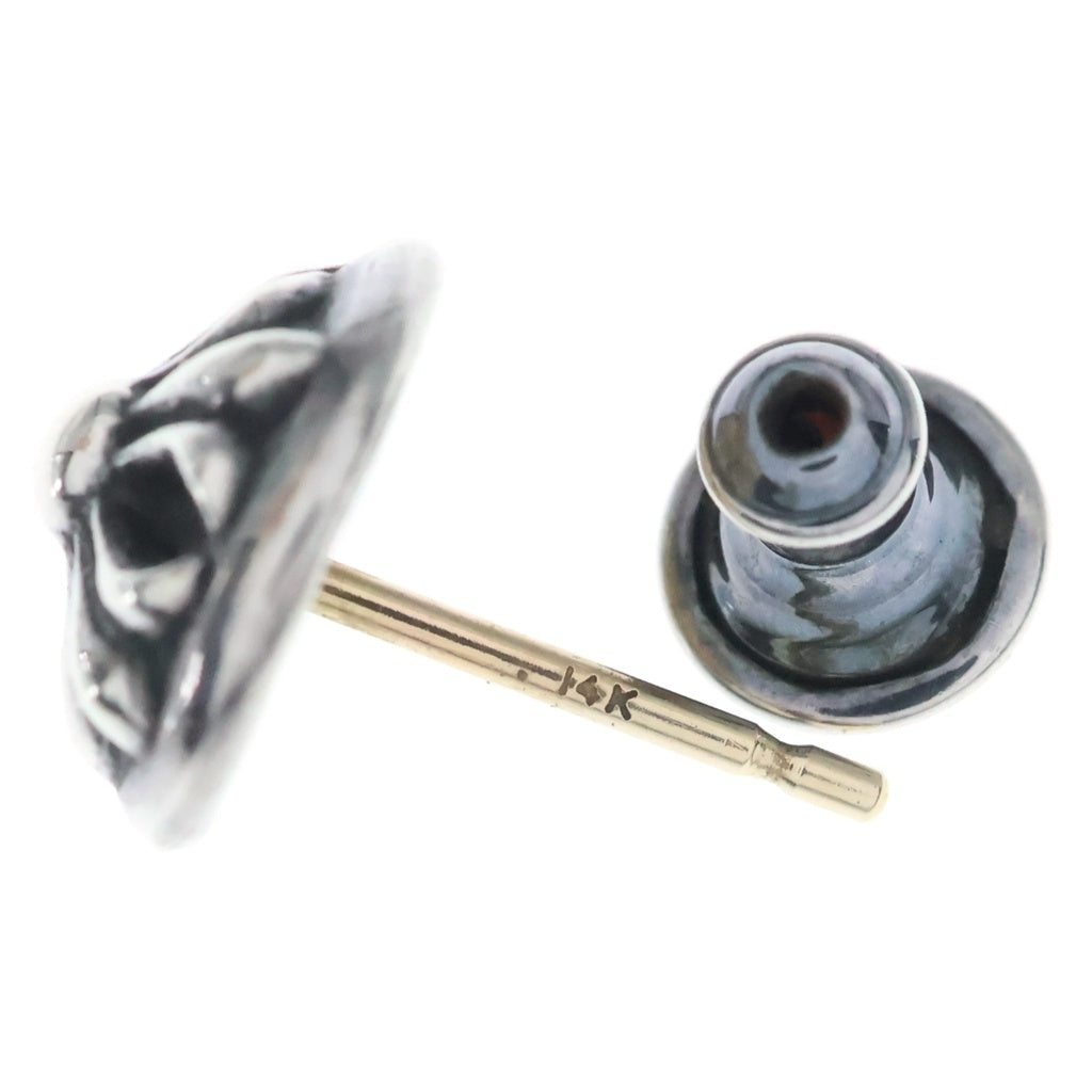 CHROME HEARTS(クロムハーツ) STUD CRSBLL クロスボールスタッドピアス シルバー BCA110
