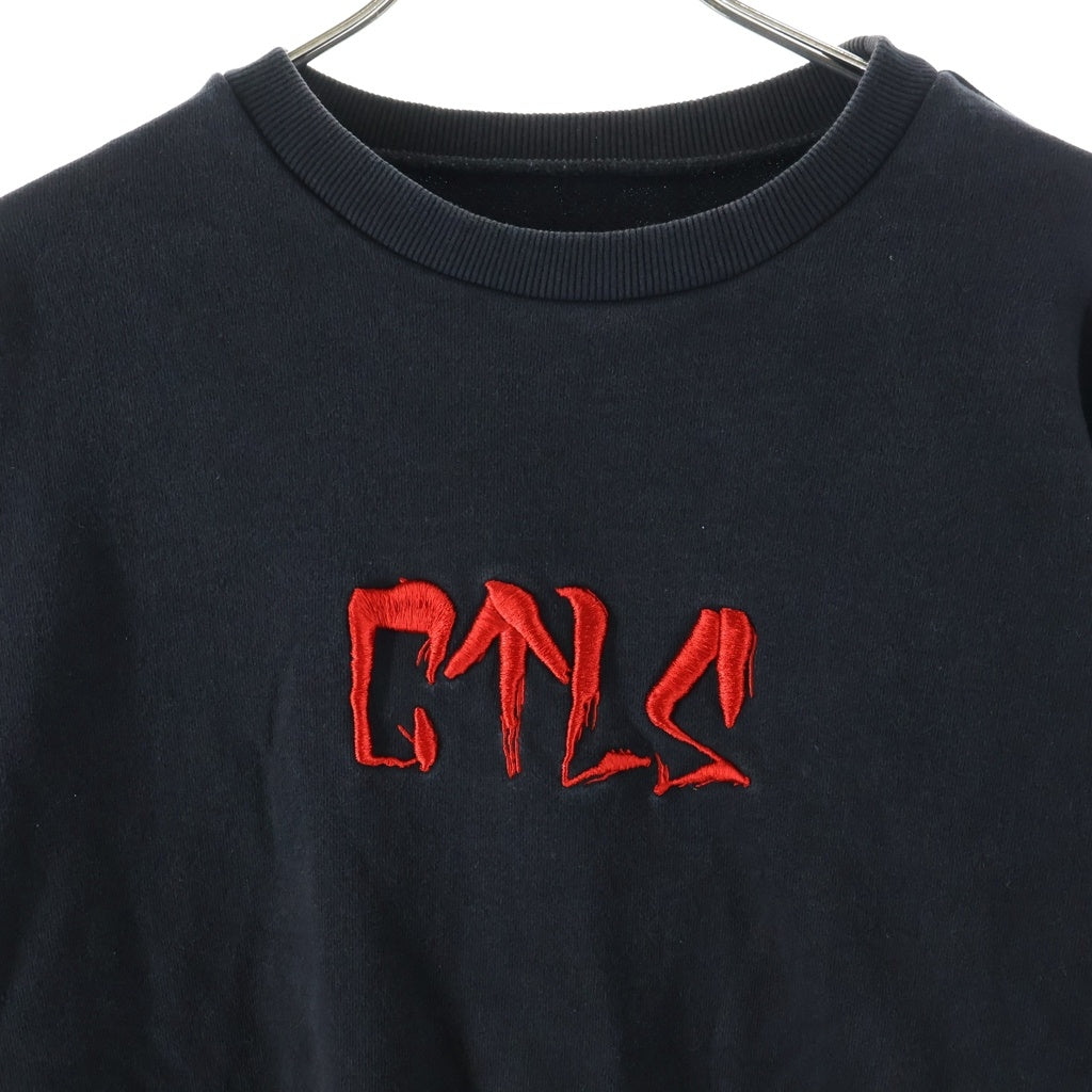 cvtvlist(カタリスト) 3D LOGO USUAL SWEAT SHIRT フロント刺繍 クルーネック スウェット ブラック