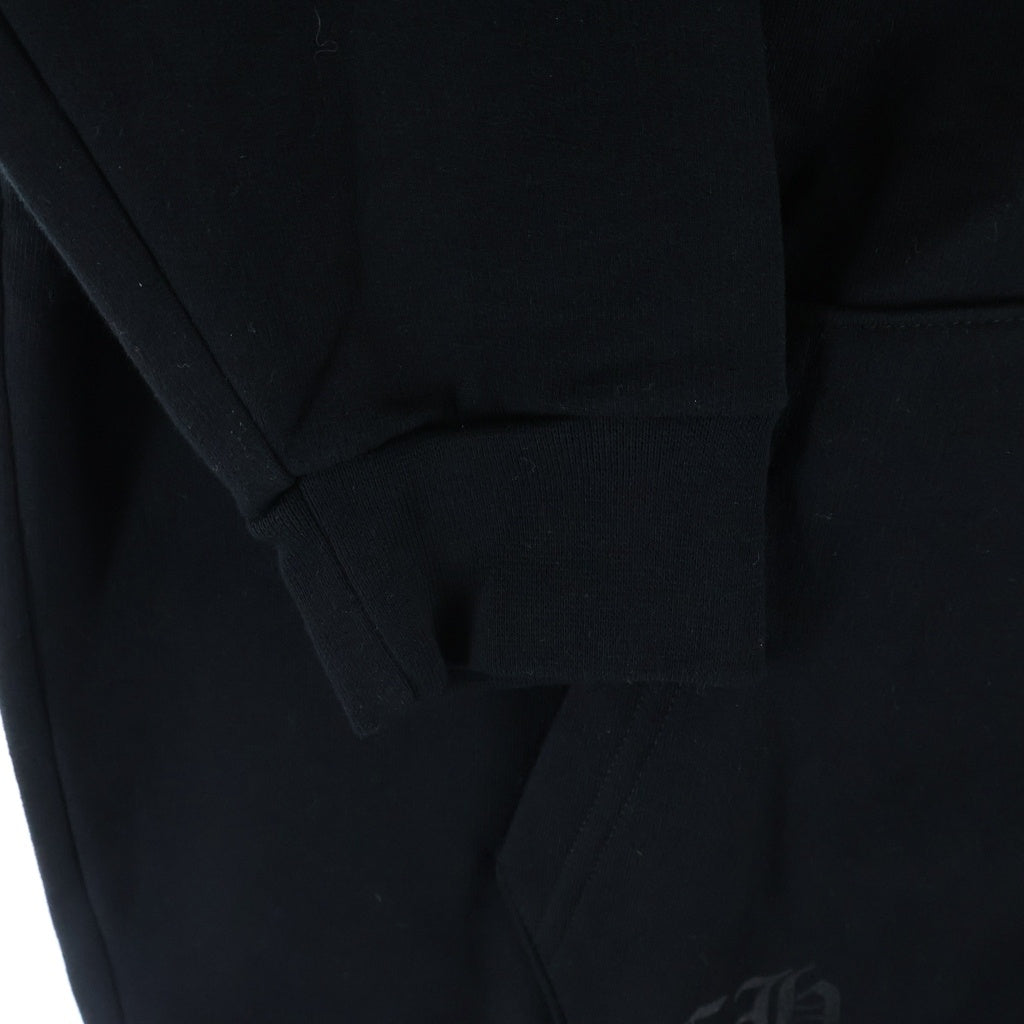 CHROME HEARTS(クロムハーツ) SWTSHRT HD ZIP アームロゴプリント ジップアップパーカー ブラック