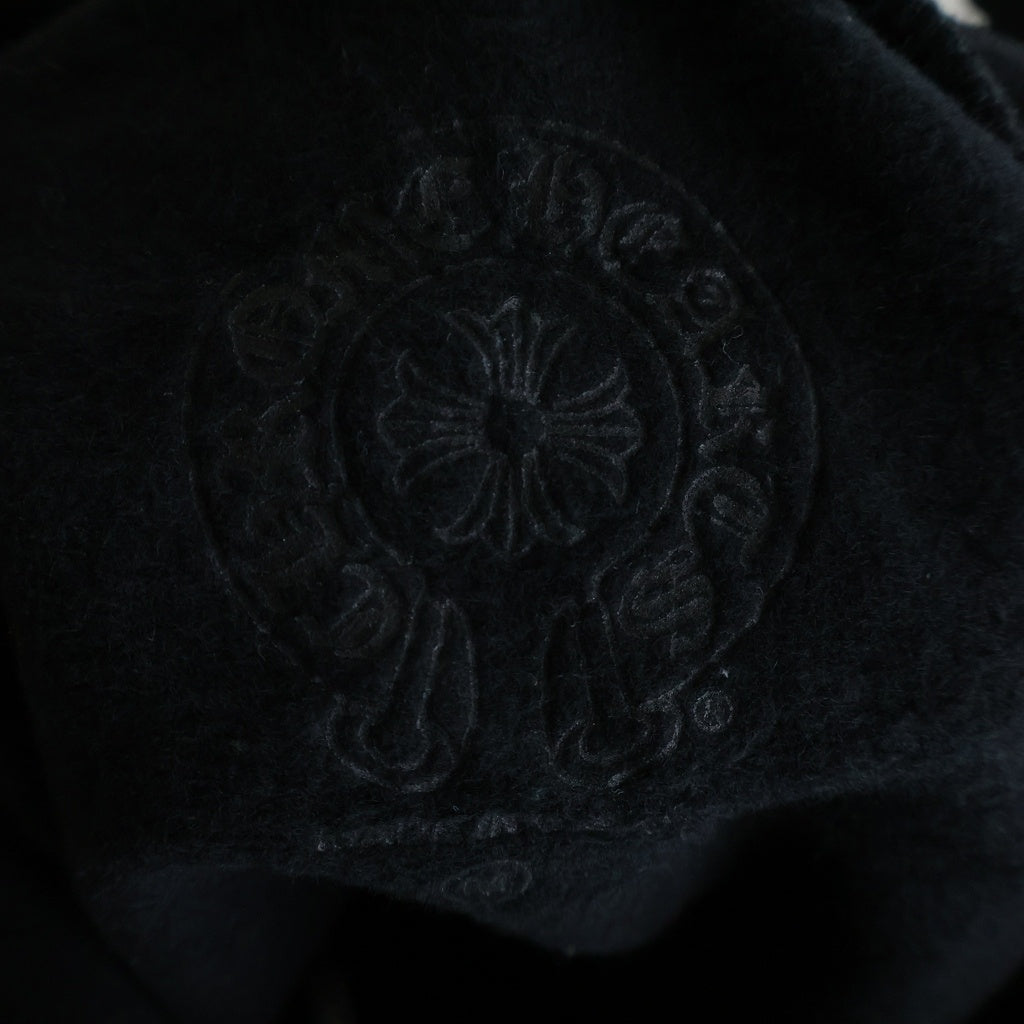 CHROME HEARTS(クロムハーツ) SWTSHRT HD ZIP アームロゴプリント ジップアップパーカー ブラック