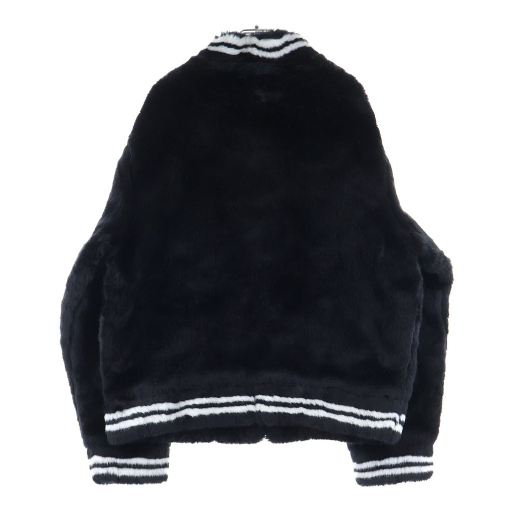 SUPREME(シュプリーム) 20SS Faux Fur Varsity Jacket フェイクファー バーシティジャケット スタジアムジャケット スタジャン ブラック