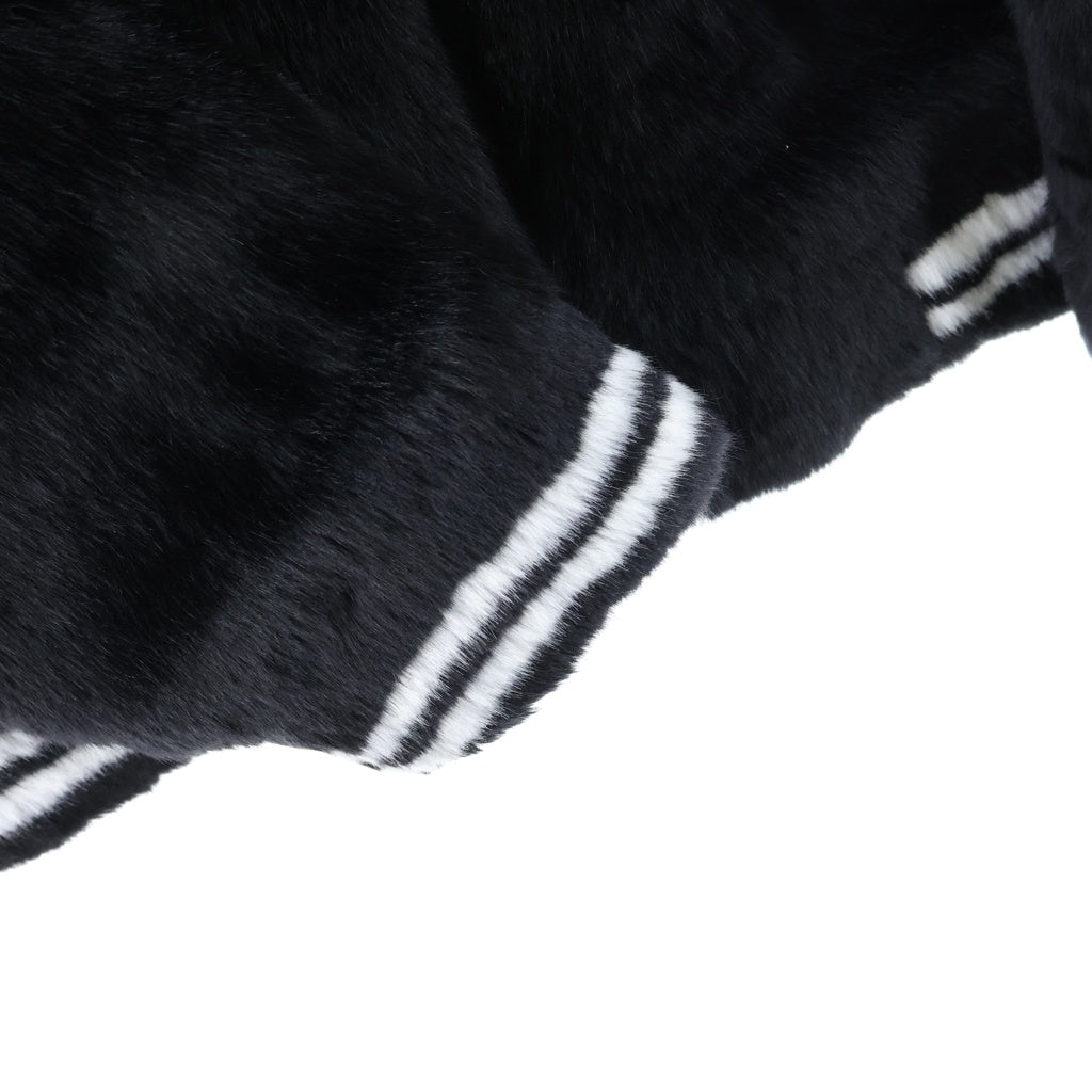 SUPREME(シュプリーム) 20SS Faux Fur Varsity Jacket フェイクファー バーシティジャケット スタジアムジャケット スタジャン ブラック