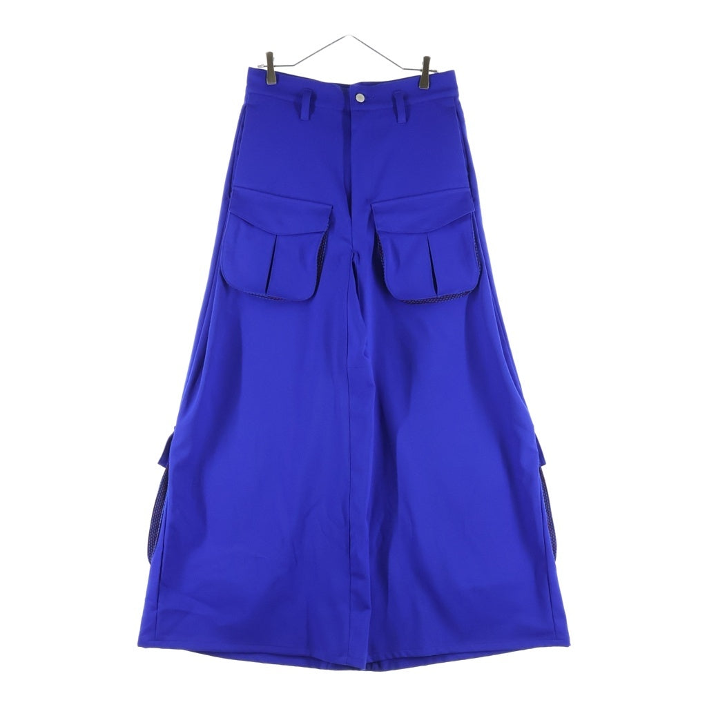 NO BRAND(ノーブランド) SHINYAKOZUKA M-PANTALON パンタロンカーゴパンツ ワイドパンツ ブルー 2402SK72